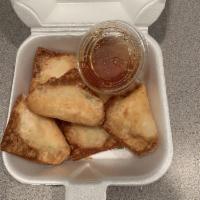 Crab Rangoon · Cream cheese with crab meat, served with sweet and sour sauce.