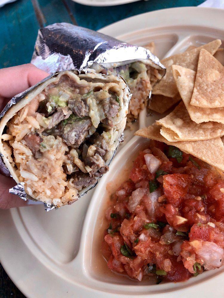 Asada Burrito · Grilled Angus beef. Extra meat for an additional charge. Extras and cut option available.