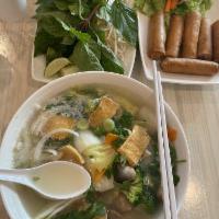 Vegetarian Pho · Vietnamese noodle soup.