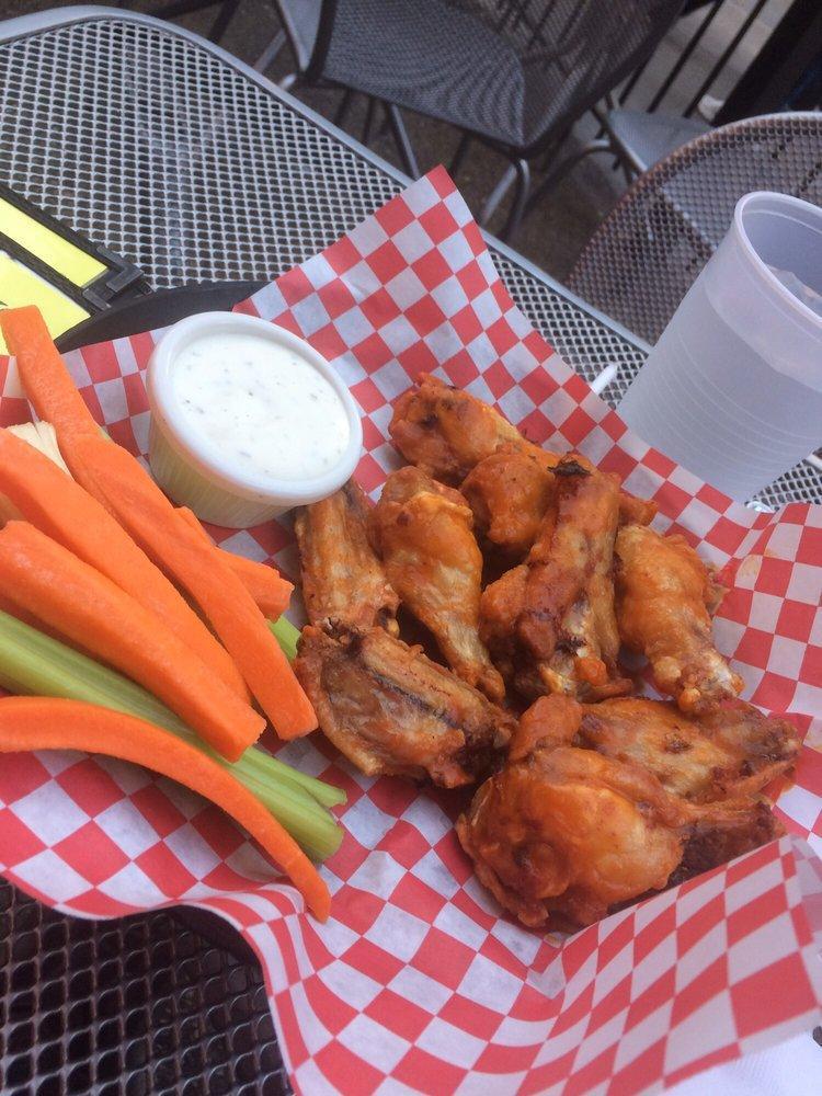 Buffalo Wings · Served with celery sticks and a tasty dip.