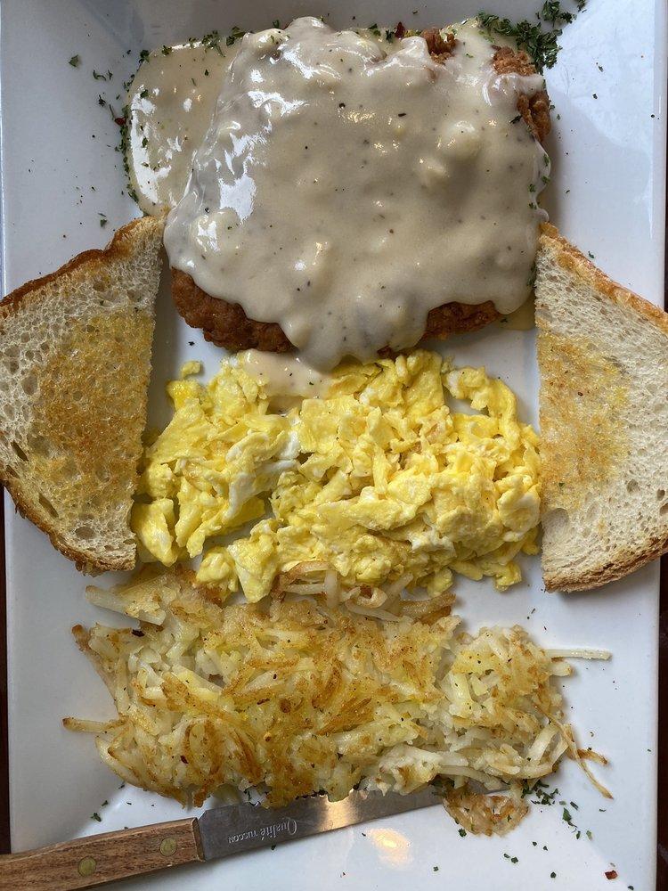 Chicken Fried Steak and Eggs · A Texas favorite! Vertified black Angus cutlet seasoned and hand-breaded covered in gravy.