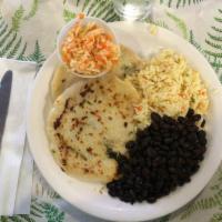 2 Pupusa with Rice Meal · 