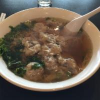 Wonton Noodle Soup · Wonton soup with noodles