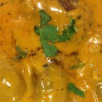 Malai Kofta · Homemade cheese stuffed in vegetable balls, cooked in mildly spiced creamy sauce. Garden fre...