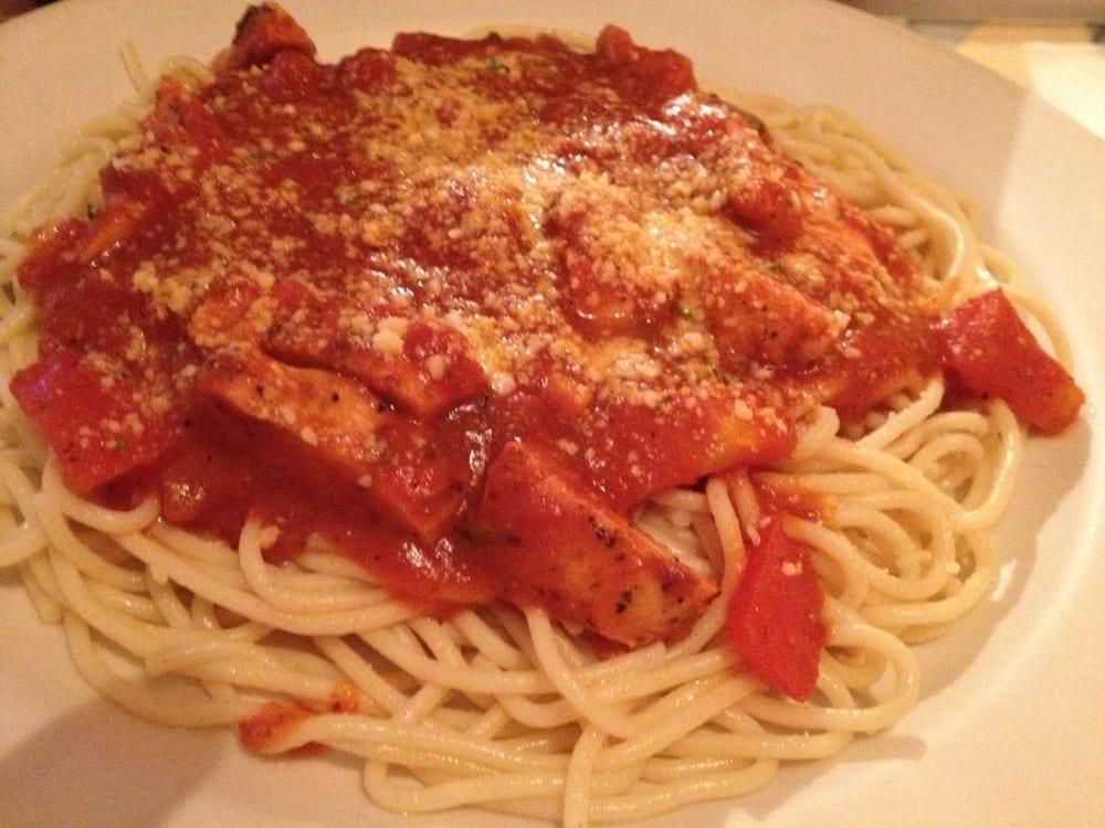 Sorrento Pasta · Fresh tomatoes sauteed in white wine and marinara sauce topped with melted buffalo mozzarella.