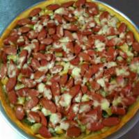 Italian Hot Dog Pizza · 