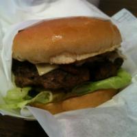 Mushroom Swiss Burger · 1/2 lb. patty, lettuce, tomato, grilled onion, grilled mushrooms, pickles, Swiss cheese, and...