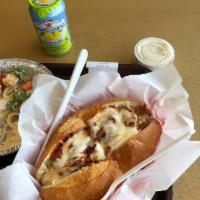 Meatball Sandwich · On Italian roll, meat sauce and melted mozzarella cheese.

NO ADDITIONS