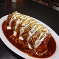Carne Asada Burrito · Large flour tortilla filled withave asada, beans, and cheese.
