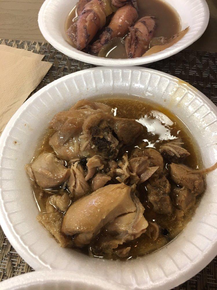 Chicken Adobo · Poultry. Cooked in a vinegar and spice sauce.