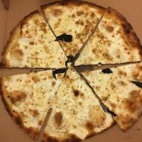 White Pizza · Extra cheese and fresh garlic.