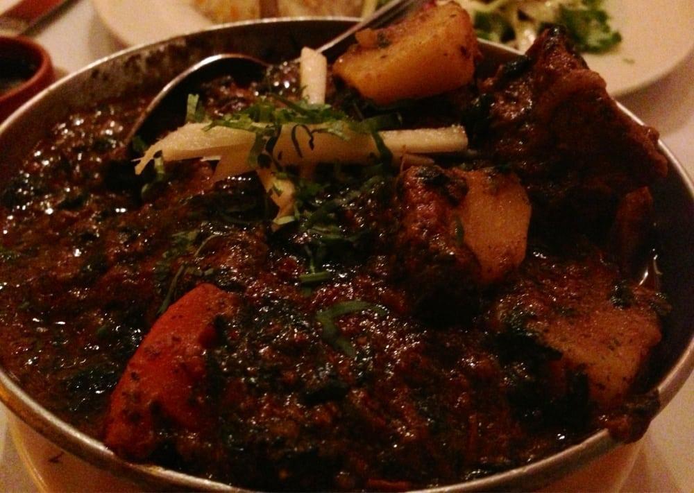 Goat Curry · Goat meat stewed with garlic, onion, and herbs.