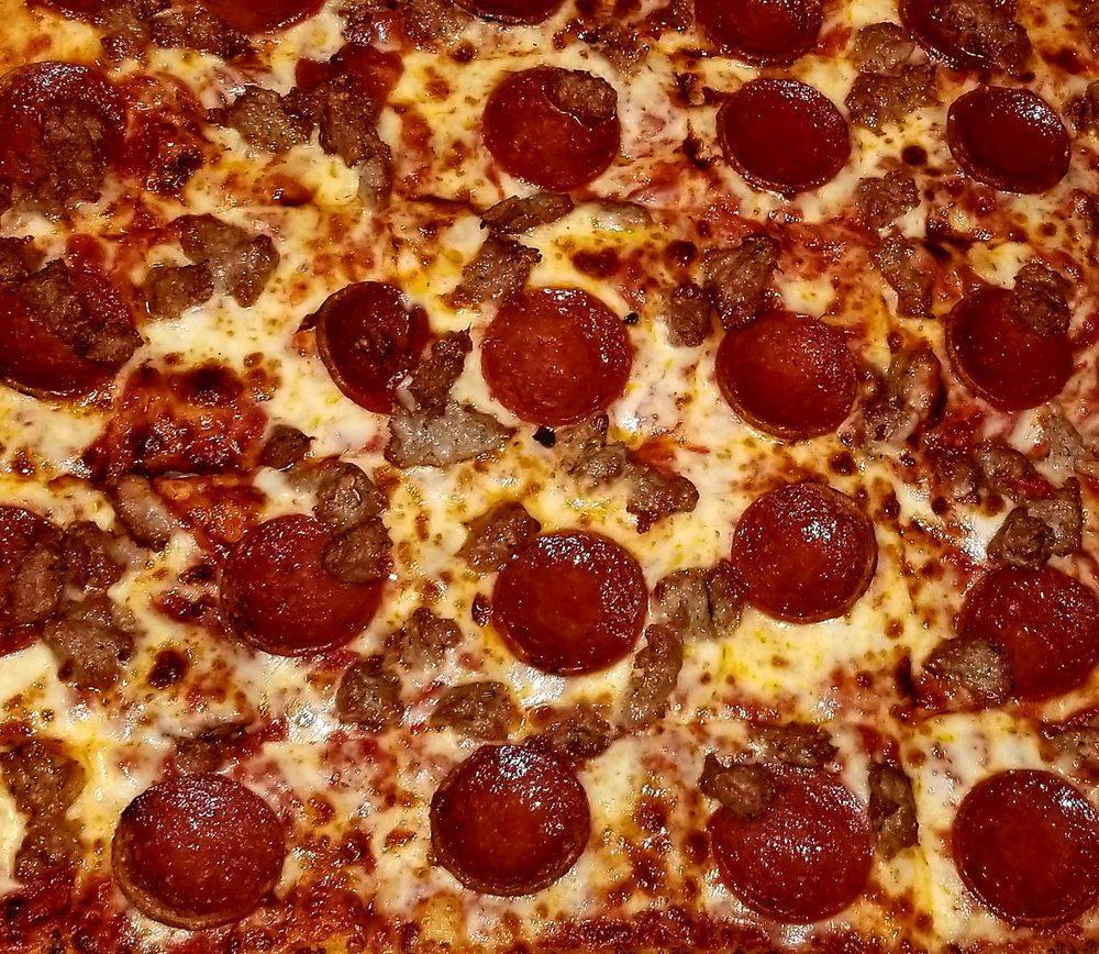 Pepperoni and Sausage Pizza · 