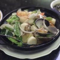 Tofu Seafood Clay Pot · 
