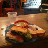 Backyard Club Sandwich · Turkey, bacon, avocado, provolone, red onion, tomato, fresh lettuce, and mayonnaise on toast...