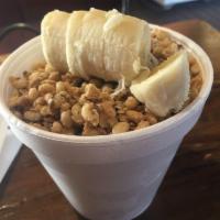 Acai Bowl · Blended acai and blueberries with apple juice and banana. Topped with homemade granola. Item...