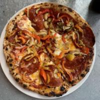Spicy Giardiniera Pizza · 