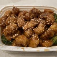 Sesame Chicken · Chunk of chicken breaded and deep-fried in special sesame sauce.