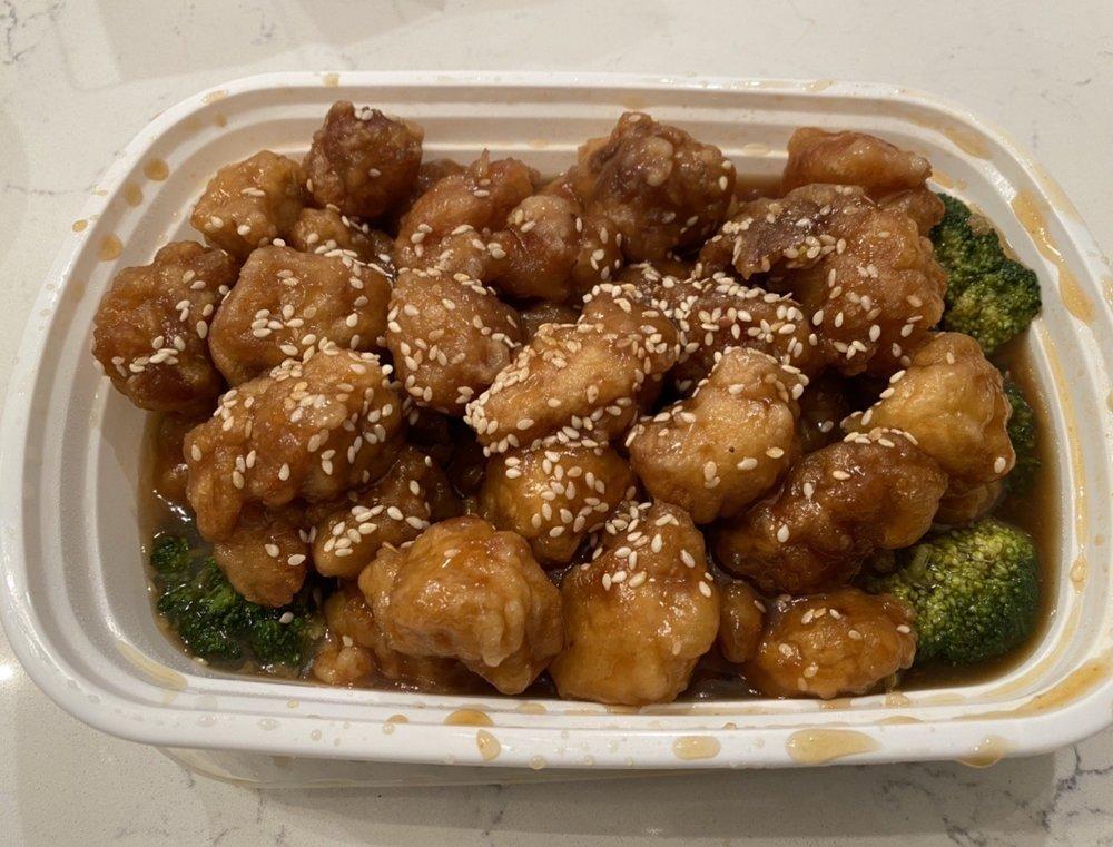 Sesame Chicken · Chunk of chicken breaded and deep-fried in special sesame sauce.