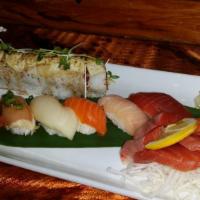 Sashimi · 4 piece choice of tuna, salmon or yellowtail.