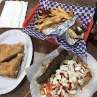 Gyro Basket · Gyro with a choice of fries or rice