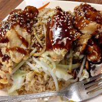 Crispy Teriyaki Chicken Plate · light battered chicken thigh meat, cooked crispy with teriyaki sauce