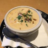 Seafood Bisque · Sweet red crab, bay shrimp and cod in a rich seafood stock sherry cream reduction.