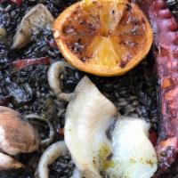 Squid Ink Paella X2 With Paella Pan · 