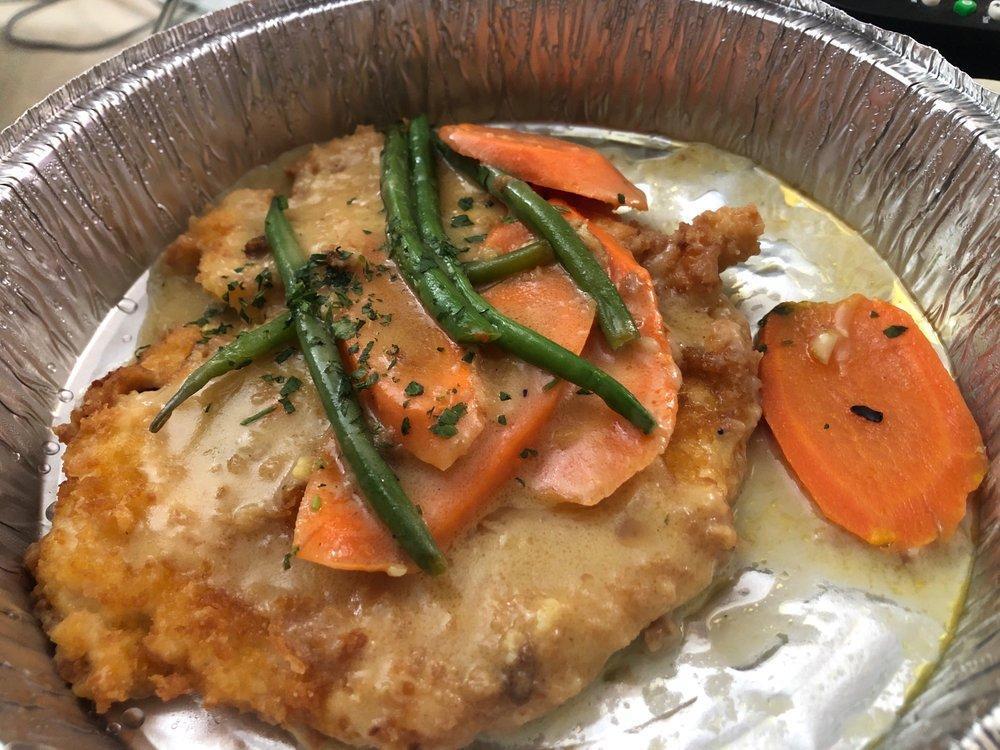 Parmesan Crusted Chicken · Comes with lemon white wine butter sauce.