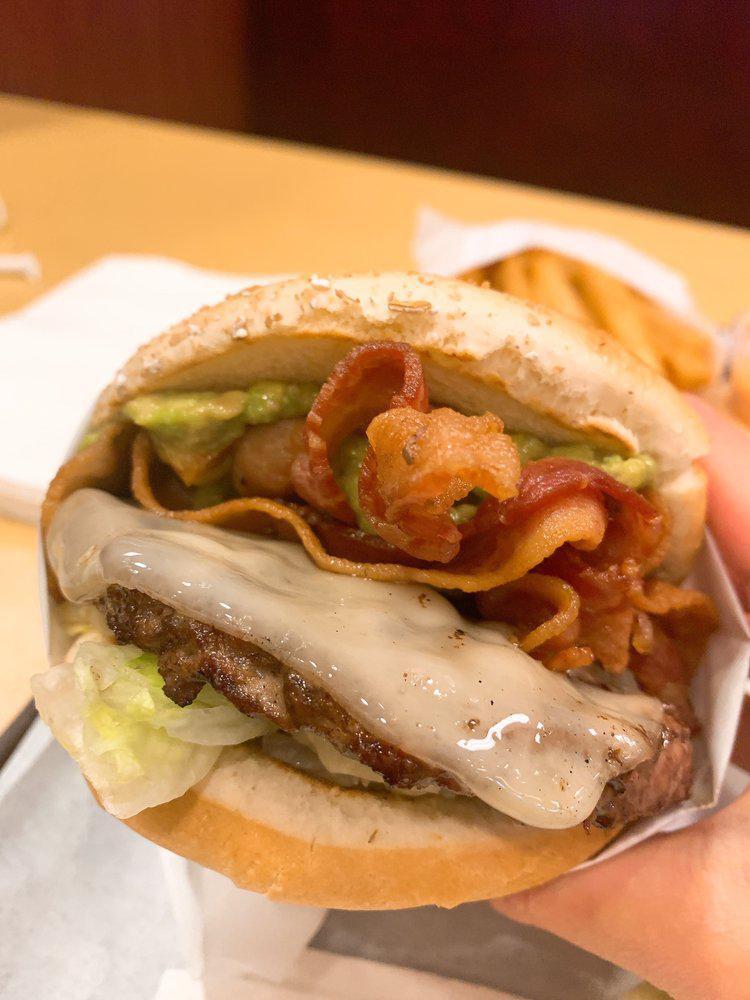 Guacamole Bacon Swiss Burger · 