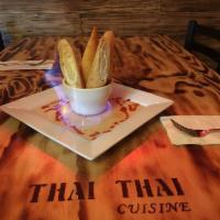 Sexy Crab Rolls · Deep-fried tortilla with crab meat and cream cheese, served with homemade sweet and sour sau...