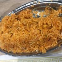 Chicken Biryani · Aromatic Basmati rice with chicken pieces cooked in
mild spices, cashew nuts & seasoning
