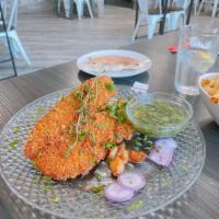 Kid's Fish Schnitzel · Served with french fries.