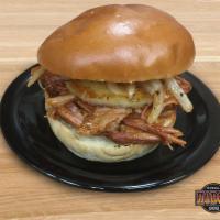 Pulled Pork · An American classic, slow smoked for 20 hours, hand pulled. All Sandwiches are built with BB...