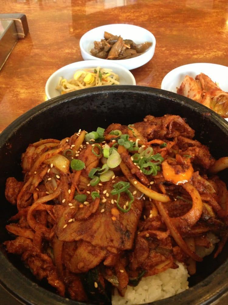 Spicy Pork Dolsot Bibimbap · 