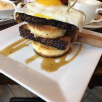 Grit Cakes and Maple Pork Belly · 