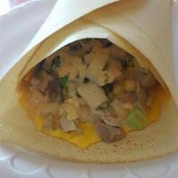 Grilled Chicken Crepe · 