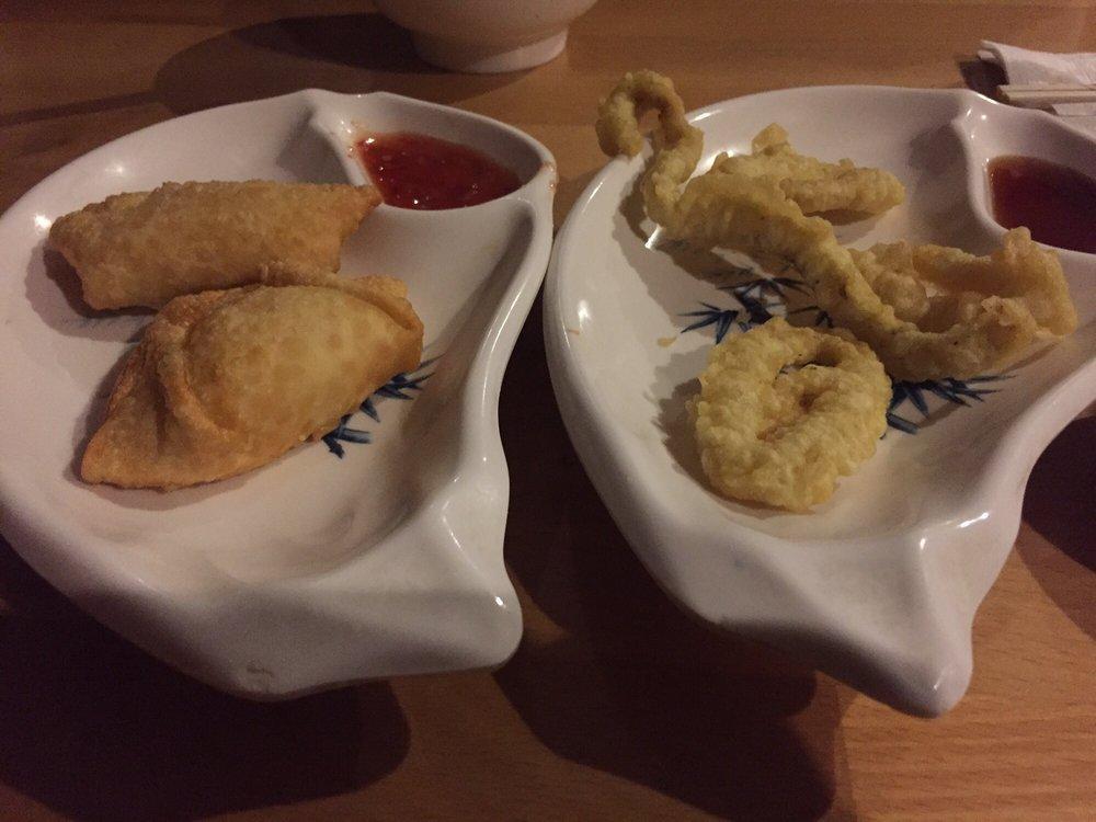 Crab Rangoon · 4 pieces. Crab meat and cream cheese filling in crispy wonton wrap.