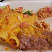 Chicken Enchilada Plate · 