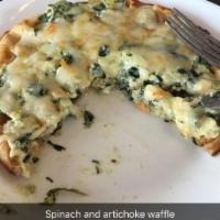Spinach and Artichoke Waffle · 