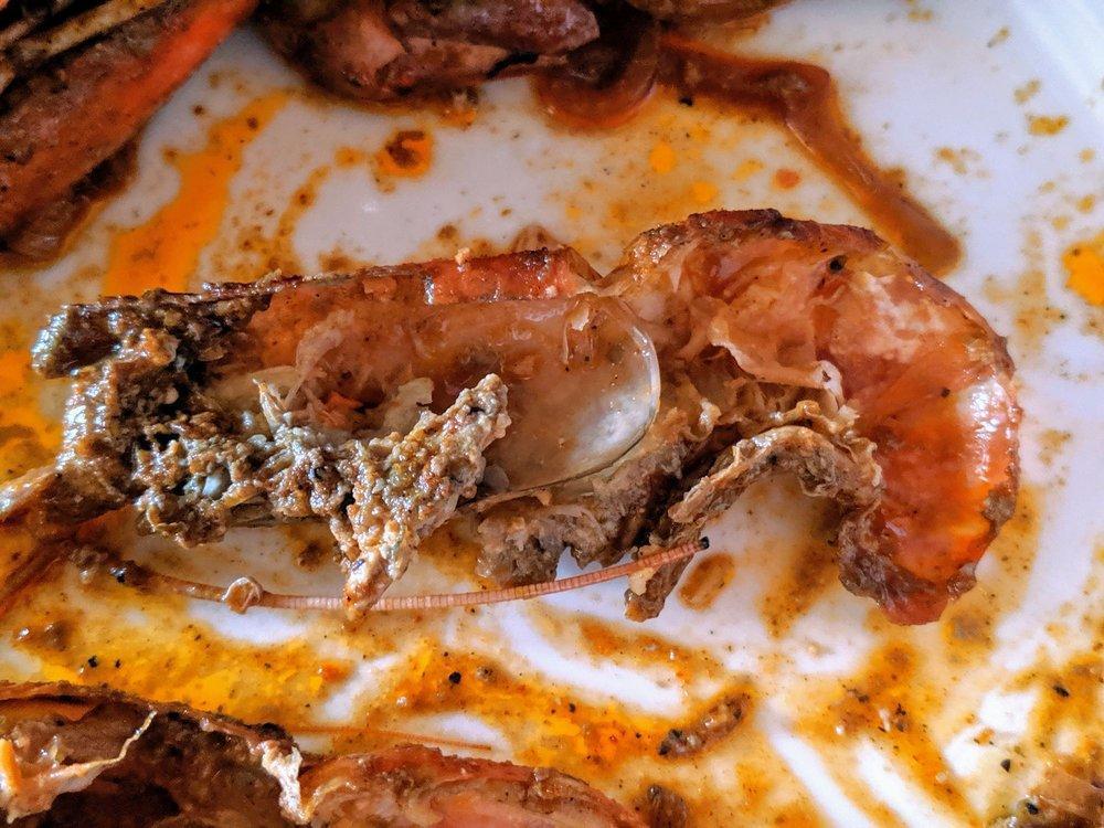 Langostinos · Nayarit style spicy prawns.