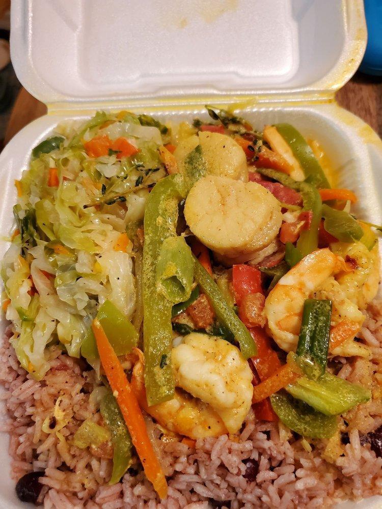 Coconut Curry Scallop and Shrimp · Jumbo shrimp and scallops sauteed in coconut curry sauce, fresh
veggies, herbs and spices cooked to perfection.