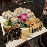 California Roll · 6-8 pieces. Crabmeat, cucumber and avocado.