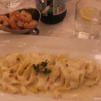 Fettuccine Alfredo · Butter, heavy cream, and Parmigiano cheese.
