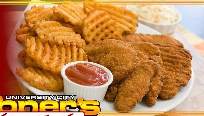 Chicken Fingers · Your choice of BBQ sauce or honey mustard. 