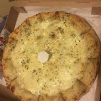 White Pizza · White sauce, mozzarella, provolone and ricotta cheese.