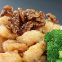 Honey Walnut Shrimp · Crispy prawns with glazed honey walnuts.