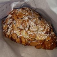 Almond Croissant · The classic version of the breakfast pastry with a sweet almond filling swirled throughout t...