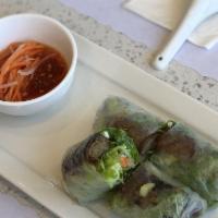 Grilled Onion Beef Spring Rolls · 