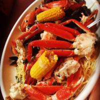 Our Italian Feast · Whole Maine lobster, shrimp, clams, scallops, mussels, snow crab legs, king crab legs, all s...